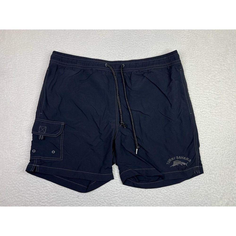 Tommy Bahama Swim Trunks Mens Large Blue Relax Nylon Mesh Lined Drawstring